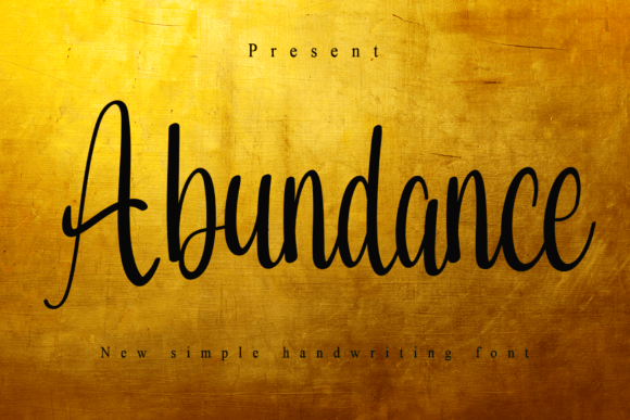 Abundance: The Handwritten Font That Elevates Small Business Branding