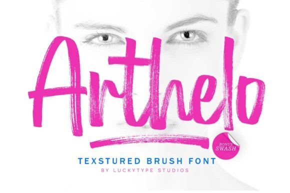 Arthelo: The Bold Textured Brush Font That Transforms Your Brand