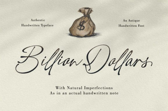 Billion Dollars: A Premium Script Typeface for Modern Web Design