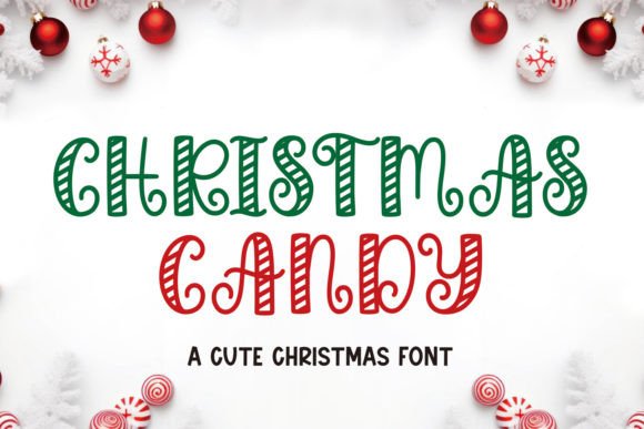 Christmas Candy: A Festive Display Typeface for Holiday Web Design
