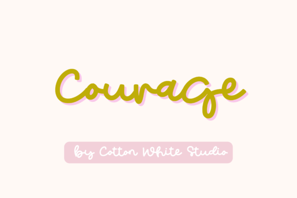 Courage: The Handwritten Typeface for Creative Product Makers