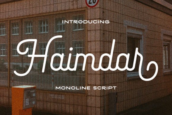 Haimdar: The Modern Script Font for Handmade Labels and Branding