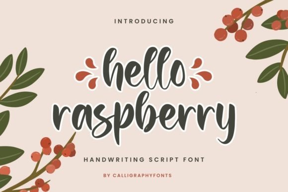 Hello Raspberry Font: A Creative Typeface for Bold Branding