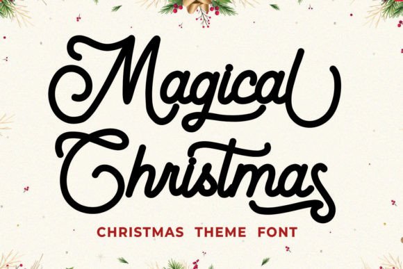 Magical Christmas: A Handwritten Typeface for Festive Branding