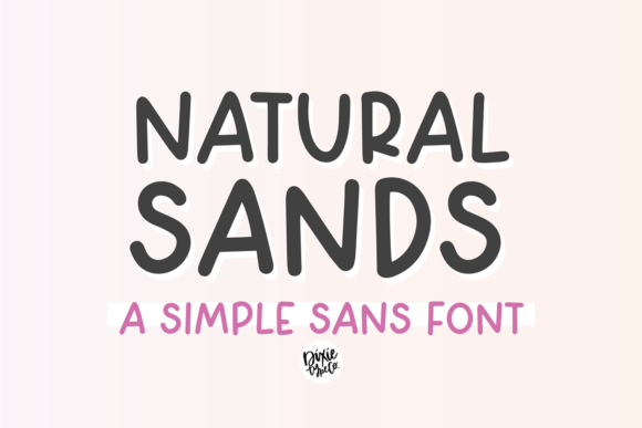 Natural Sands: A Handwritten Typeface for Modern Brand Identity