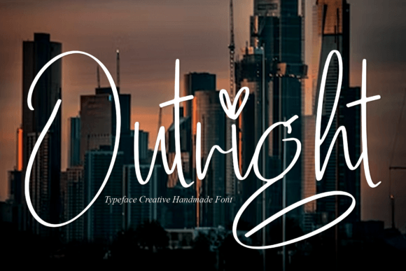 Outright: A Gentle Script Typeface for Modern Editorial Design