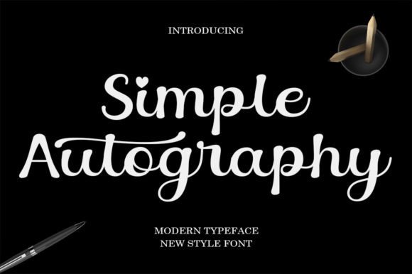 Simple Autography: The Handwritten Typeface for Modern Web Design