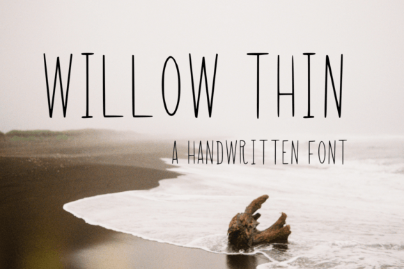 Willow Thin: A Handwritten Typeface for Modern Editorial Design